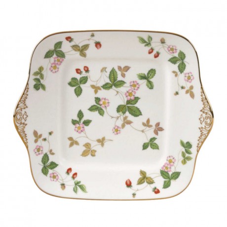 Wedgwood Wedgwood 'Wild Strawberry' Kuchenteller eckig 27 cm Wedgwood "Wild Strawberry" Тарелка для торта квадратная 27 см