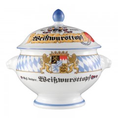 Seltmann Weiden Seltmann Weiden Compact Bayern Lowenkopfterrine m. De. 'Weisswursttopf' 2,1 L Seltmann Weiden Compact Bavaria Супница в форме головы льва с De. "Вайсвурсттопф" 2,1 л