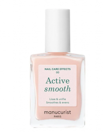 Manucurist Набор CC-лаков для ногтей Active Smooth 00 + 01 (Франция), 2 шт х 15 мл, выравнивающий уход, молочно-розовый и бежево-нюдовый оттенки, эффект натурального маникюра