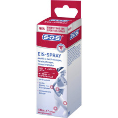 SOS Eis-Spray, 100 ml, SOS Охлаждающий спрей, мгновенное охлаждение при ушибах и растяжениях, с арникой и ментолом, 100 мл