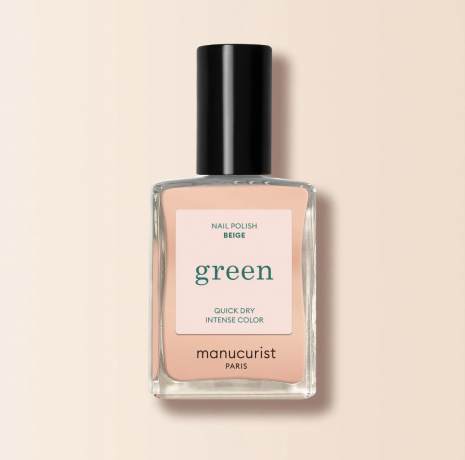 Manucurist Green Nagellack Beige, 15ml, Лак для ногтей Beige (Франция), стойкое покрытие без сколов, безопасная растительная формула 9 Free, 15мл 