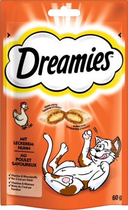 Dreamies Лакомство для кошек с Сыром, 60 г