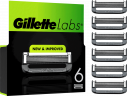 GILLETTE Rasierklingen, Labs Face, 6 St, Джилетт Сменные кассеты Labs Face для мужской бритвы, 6 шт.