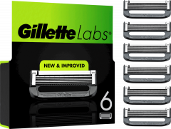 GILLETTE Rasierklingen, Labs Face, 6 St, Джилетт Сменные кассеты Labs Face для мужской бритвы, 6 шт.