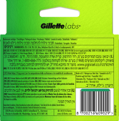 GILLETTE Rasierklingen, Labs Face, 6 St, Джилетт Сменные кассеты Labs Face для мужской бритвы, 6 шт.