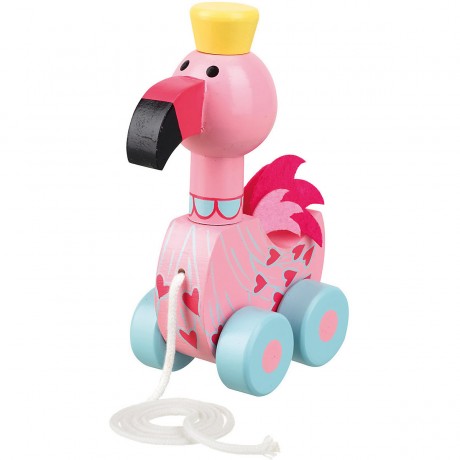 Orange Tree Toys Holzspielzeug Nachziehtier Flamingo (46007) Деревянная игрушка-фламинго (46007)
