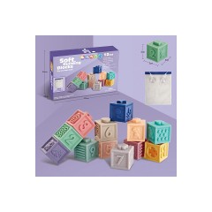 Lernspielzeug fur Kleinkinder zum Stapeln von Bausteinen 3D-Tierspielzeug Развивающие игрушки для малышей Укладка строительных блоков 3D-игрушки для животных