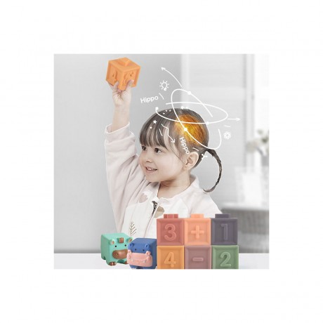 Lernspielzeug fur Kleinkinder zum Stapeln von Bausteinen 3D-Tierspielzeug Развивающие игрушки для малышей Укладка строительных блоков 3D-игрушки для животных