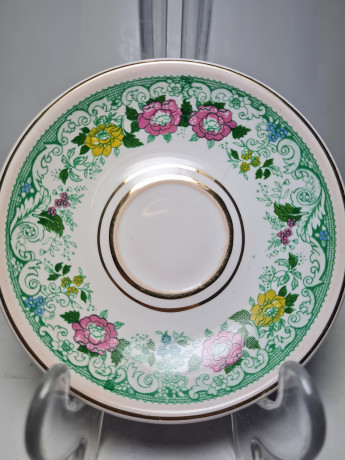 Baron Набор кофейная пара с цветочным рисунком и позолотой, 2 шт, Германия, 1960-70гг.