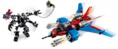LEGO LEGO Marvel Super Heroes 76150 Spiderjet vs. Venom Mech LEGO Marvel Super Heroes 76150 Паукообразный двигатель против Венома