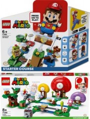 LEGO LEGO Super Mario Bundle: Starterset 71360 Abenteuer mit Mario Starterset + Erweiterungsset 71368 Toads Schatzsuche Набор LEGO Super Mario: стартовый набор 71360 &laquo;Приключения с Марио&raquo;, стартовый набор + дополнительный набор 71368 &laquo;Охота за сокровищами