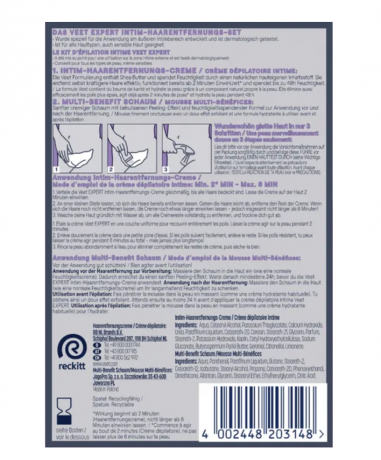 Veet EXPERT Intim-Haarentfernungs-Set Набор для интимной эпиляции EXPERT