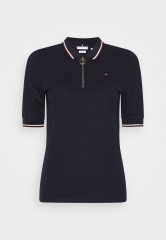 Tommy Hilfiger SLIM GLOBAL ZIP Polo shirt desert sky SLIM GLOBAL ZIP Рубашка поло небо пустыни