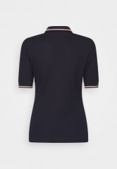 Tommy Hilfiger SLIM GLOBAL ZIP Polo shirt desert sky SLIM GLOBAL ZIP Рубашка поло небо пустыни