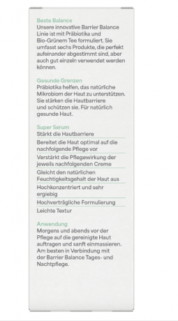 lavera Barrier Balance Serum Сыворотка для поддержания барьерной функции кожи с пребиотиками и органическим зеленым чаем для всех типов кожи, 30мл