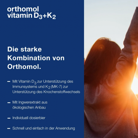 Orthomol D3 + K2 spray, Витамин Д3 и К2 для иммунитета и костей, оральный спрей, 20 мл (130 распылений)