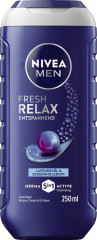 NIVEA MEN 5in1 Duschgel Fresh Relax, 250 ml, Нивеа Мужской гель для душа и волос 5 в 1, лавандовое масло и кедр, расслабляющий, 250 мл