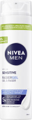 NIVEA MEN Sensitive Rasiergel, 200 ml, Нивеа Мужской гель для бритья, экстракт ромашки, для чувствительной кожи, 0% спирта, 200 мл