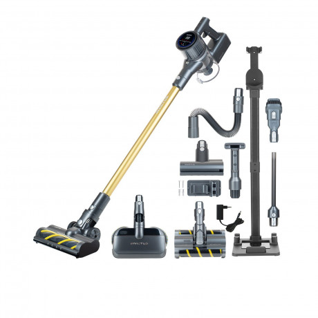 Genius Genius Akku-Bodenstaubsauger INVICTUS X8 PRO Akkustaubsauger, Deluxe-Set 23-tlg., beutellos Hepa filter ohne Beutel Беспроводной пылесос Genius с контейнером INVICTUS X8 PRO, беспроводной пылесос, роскошный набор из 23 предметов, без мешка Hepa-фи