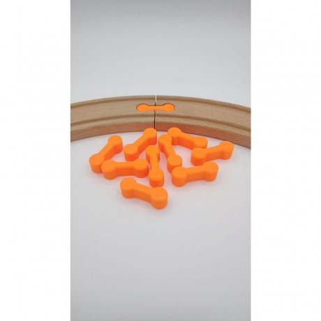 KCMMPF3DPrint Holzeisenbahn 10 Verbindungsstucke | Kompatibel mit verschiedensten Holzeisenbahnen Деревянная железная дорога 10 соединительных частей | Совместимость с различными деревянными железными дорогами