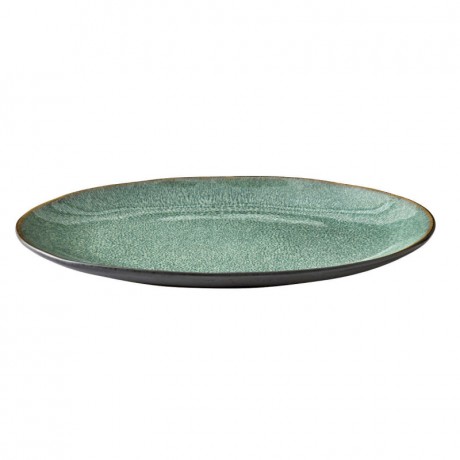 Bitz Bitz Gastro black / green Grillteller oval 30x22,5 cm Тарелка для гриля Bitz Gastro овальная 30x22,5 см, черная/зеленая