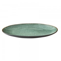 Bitz Bitz Gastro black / green Grillteller oval 30x22,5 cm Тарелка для гриля Bitz Gastro овальная 30x22,5 см, черная/зеленая