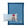 sigikid Baby Kuscheldecke  Kissen Set 2-tlg. Elefant Lolo Lombardo blau Spieldecken Комплект подушек для детского одеяла из 2-х предметов. Синий игровой коврик Elephant Lolo Lombardo