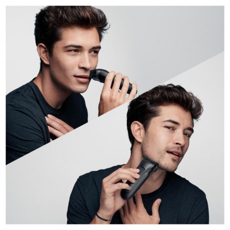 Braun Elektrischer Rasierer fur Manner quot;Series 3 301quot; in Schwarz + Reisebeutel  Электробритва для мужчин &quot;Серия 3 301&quot; в черном + дорожная сумка