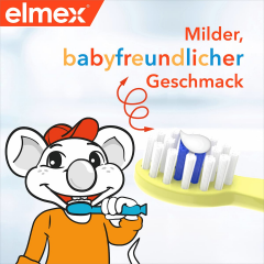 elmex Zahnpasta Baby, 0-2 Jahren, 50 ml, Детская зубная паста Baby для первых зубов с фторидом, 0–2 года, 50 мл