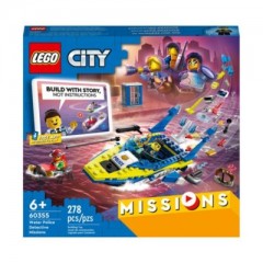 LEGO City 3er Set: 30589 Go-Kart-Fahrer - Polybag + 60353 Tierrettungsmissionen + 60355 City Detektivmissionen der Wasserpolizei Городской набор из 3 предметов: 30589 Водитель картинга &mdash; полиэтиленовый пакет + 60353 миссии по спасению животных + 60355 дет
