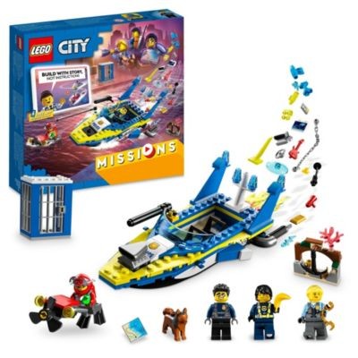 LEGO City 3er Set: 30589 Go-Kart-Fahrer - Polybag + 60353 Tierrettungsmissionen + 60355 City Detektivmissionen der Wasserpolizei Городской набор из 3 предметов: 30589 Водитель картинга — полиэтиленовый пакет + 60353 миссии по спасению животных + 60355 дет