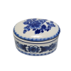 Шкатулка винтажная Delft Blue Holland, фарфор, ручная роспись, 3,5 x 7 x 5 см, Голландия, 1960-70гг.