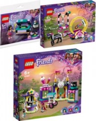 LEGO Friends 3er Set: 30414 Emmas Zaubertruhe - Polybag + 41686 Magische Akrobatikshow + 41687 Magische Jahrmarktbuden Набор друзей из 3 предметов: 30414 Волшебный сундук Эммы &mdash; полиэтиленовый пакет + 41686 Волшебное акробатическое шоу + 41687 Волшебные я