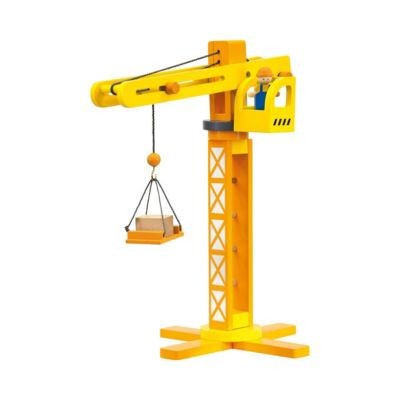 Bino Baukran mit Zubehor aus Holz Строительный кран с деревянными аксессуарами