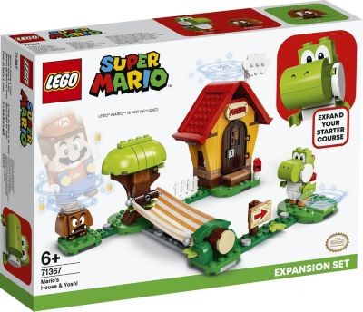 LEGO Super Mario 2er Set: 71360 Abenteuer mit Mario - Starterset + 71367 Marios Haus und Yoshi - Erweiterungsset Super Mario Set of 2: 71360 Adventures with Mario — Starter Set + 71367 Mario's House and Yoshi — Expansion Set