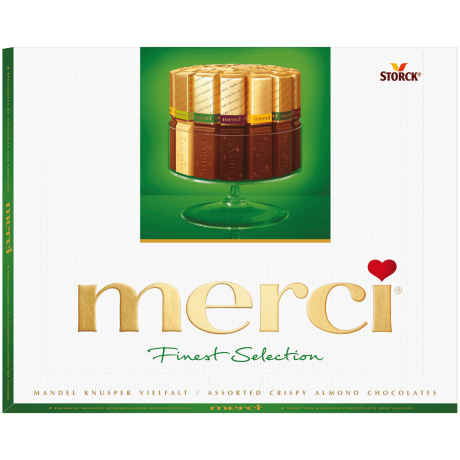 merci Finest Selection Mandel-Knusper-Vielfalt Шоколадные батончики 250г