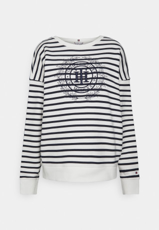 Tommy Hilfiger CIRCLE OPEN NECK Sweatshirt breton/ecrudesert sky CIRCLE OPEN NECK толстовка бретонское/экрюдесертское небо