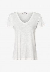 Tommy Hilfiger REG V-NK Basic T-shirt ecru РЭГ В-НК Базовая футболка экрю