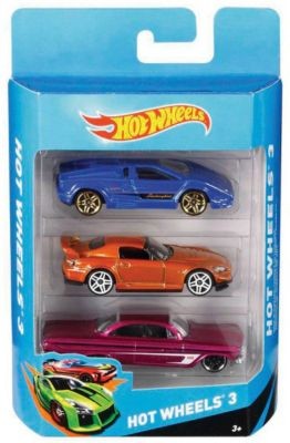 Mattel Hot Wheels 3er Geschenkset Sortiment Ассортимент подарочных наборов Hot Wheels из 3 упаковок