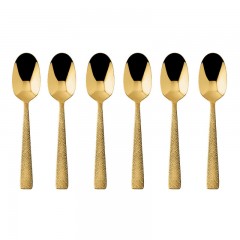 Sambonet Sambonet Siena - Edelstahl / PVD Gold Mokkaloffel Set 6-tlg. Sambonet Siena - набор ложек для мокко из нержавеющей стали / золота с PVD-покрытием, 6 предм.