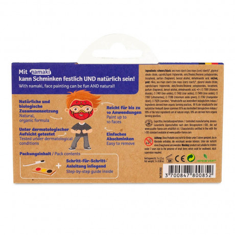 Namaki Schminkset Ninja & Superheld 7.5g  Набор для макияжа Ниндзя и Супергерой 7,5г