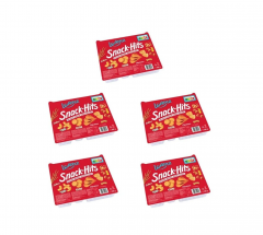 Lorenz Snack Hits Herzhaftes Mix 280g x 5st, Cнек набор солёные закуски ассорти, крекеры и арахис, Набор 5 шт х 280 г 