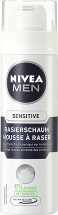 NIVEA MEN Rasierschaum Sensitive Пена для Мягкого Бритья с Алоэ Вера, 200 мл