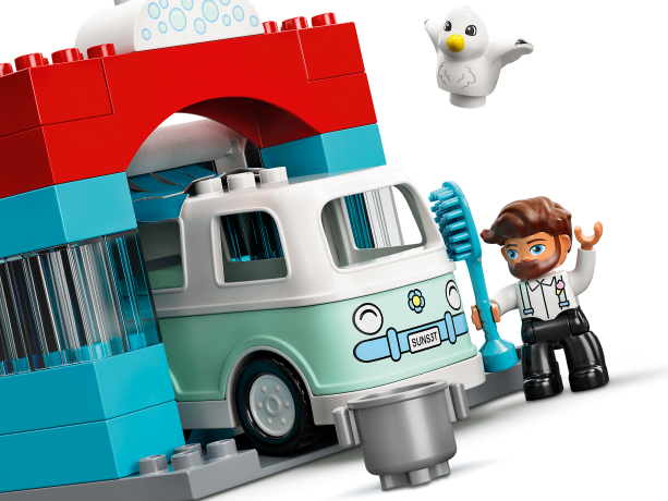 Lego Parkhaus mit Autowaschanlage Гараж с автомойкой