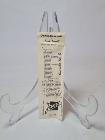 Ложка серебряная винтажная Jami-Favorit в заводской коробке с паспортом изделия, 17 x 6 см, Германия, 1960-70гг.