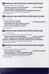 NIVEA MEN Sensitive After Shave Fluid, 100 ml, Нивеа Мужской флюид после бритья, экстракт ромашки и витамин E, для чувствительной кожи, 0% спирта, 100 мл