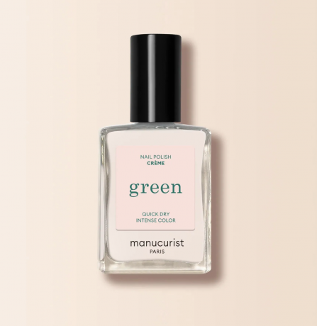 Manucurist Green Nagellack Creme 15ml, Лак для ногтей Creme (Франция), стойкое покрытие без сколов, безопасная растительная формула 9 Free, 15мл