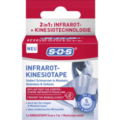 SOS Infrarot-Kinesiotape, 1 m, SOS Инфракрасный кинезиотейп, улучшает кровообращение, поддержка мышц и суставов, 1 метр