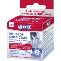 SOS Infrarot-Kinesiotape, 1 m, SOS Инфракрасный кинезиотейп, улучшает кровообращение, поддержка мышц и суставов, 1 метр