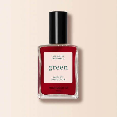 Manucurist Green Nagellack Dark Dahlia, 15ml, Лак для ногтей Dark Dahlia (Франция), стойкое покрытие без сколов, безопасная растительная формула 9 Free, 15мл 